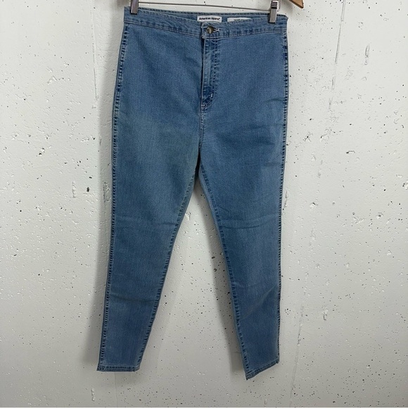 American Apparel Women’s size Large The Easy High Waist Stretch Jeans - Picture 2 of 12